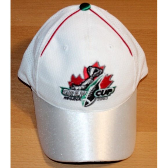 CFL Football Grey Cup Regina 2003 Snapback Hat Cap Puma One Size White Green - Picture 1 of 12